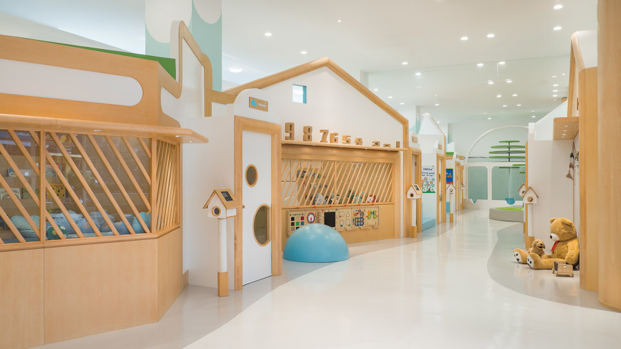 Use colours to wayfinding in daycare centre