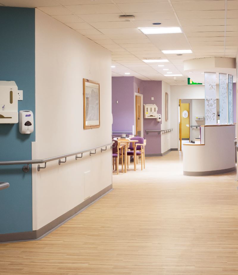 hygienic vinyl flooring used at croydon university hospital UK1 