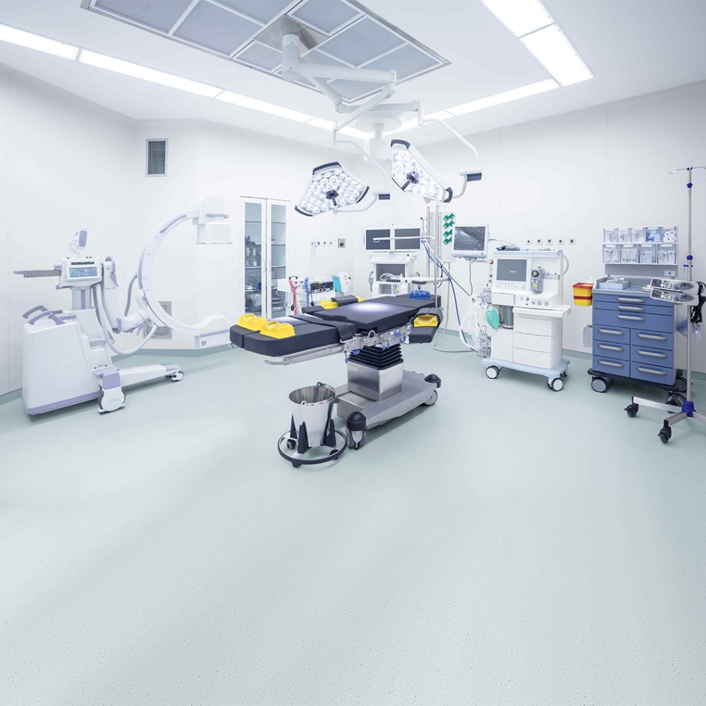 anti-static flooring in hospital operating theatre 