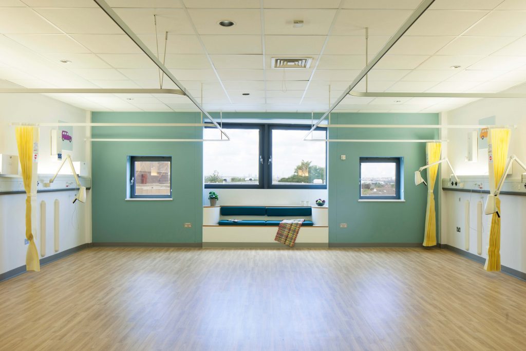 hygienic vinyl flooring used at croydon university hospital UK1 